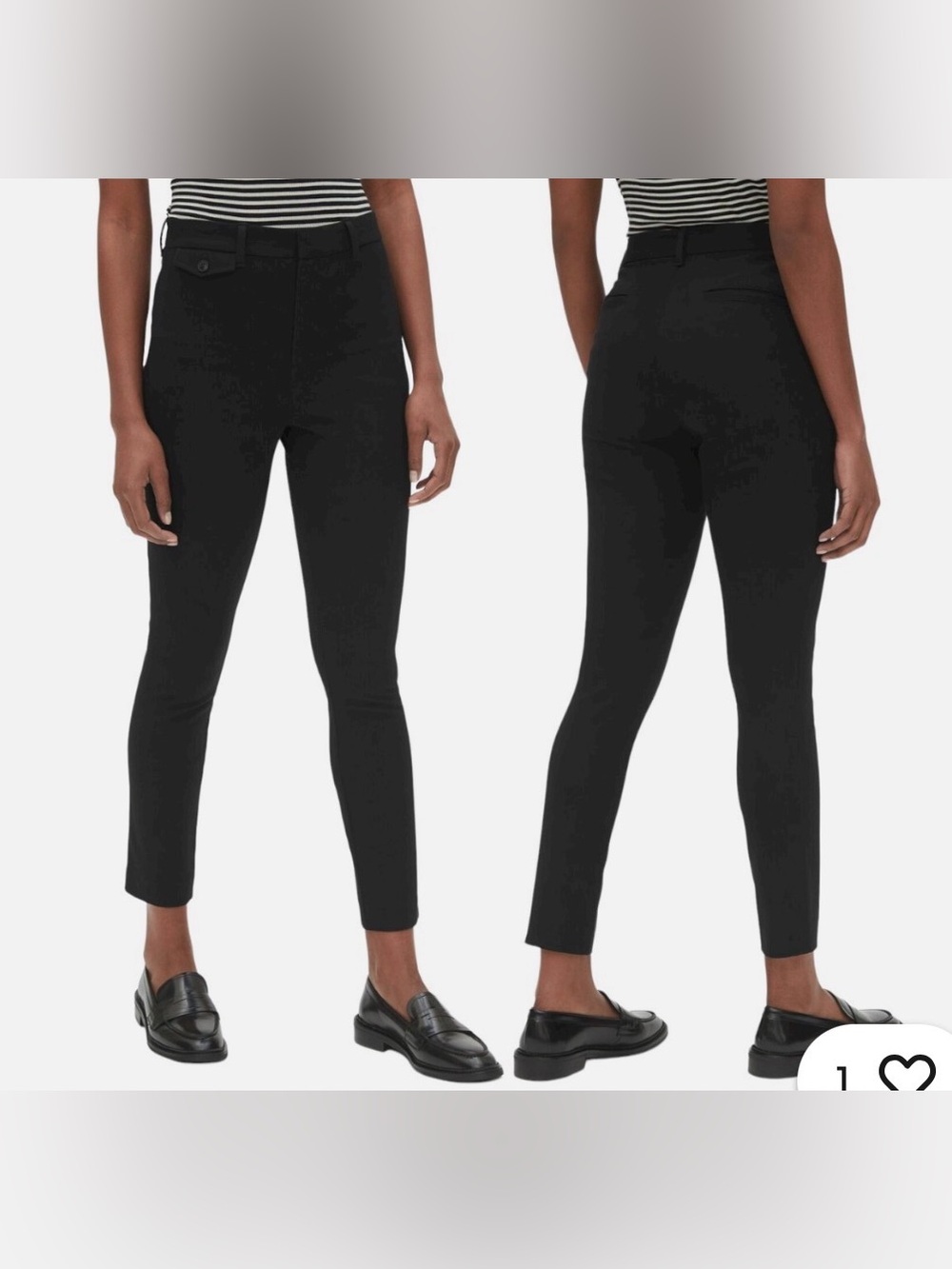 BNWOT GAP SIGNATURE SKINNY ANKLE PANT SIZE 10 BLACK